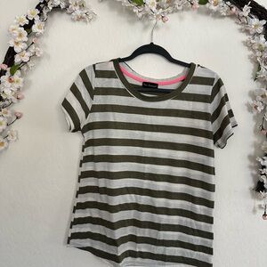 The Limited Gray and Black Short Sleeve T-Shirt